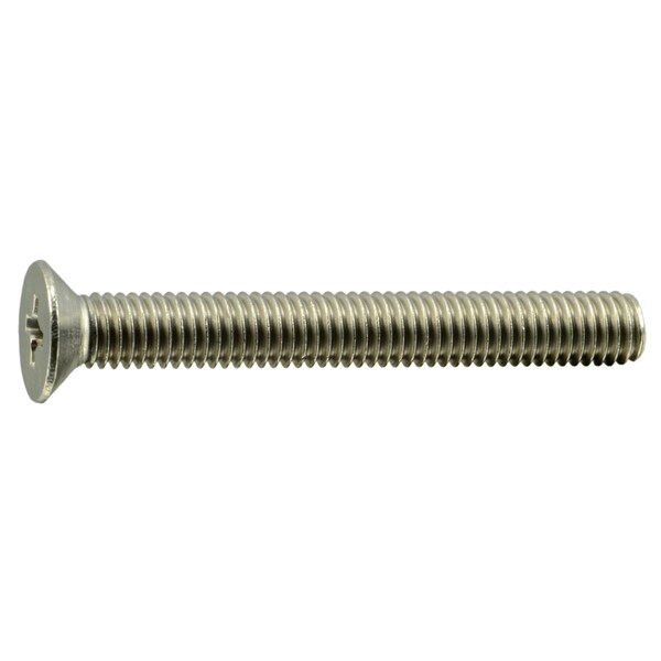 Midwest Fastener M5-0.80 x 40 mm Phillips Flat Machine Screw, Plain A2 Stainless Steel, 10 PK 38067 - main